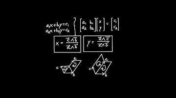 Geometric Algebra in 2D - Linear Algebra and Cramer