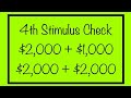 $2,000 + Monthly Checks - 4th Stimulus Check Update - Full Details