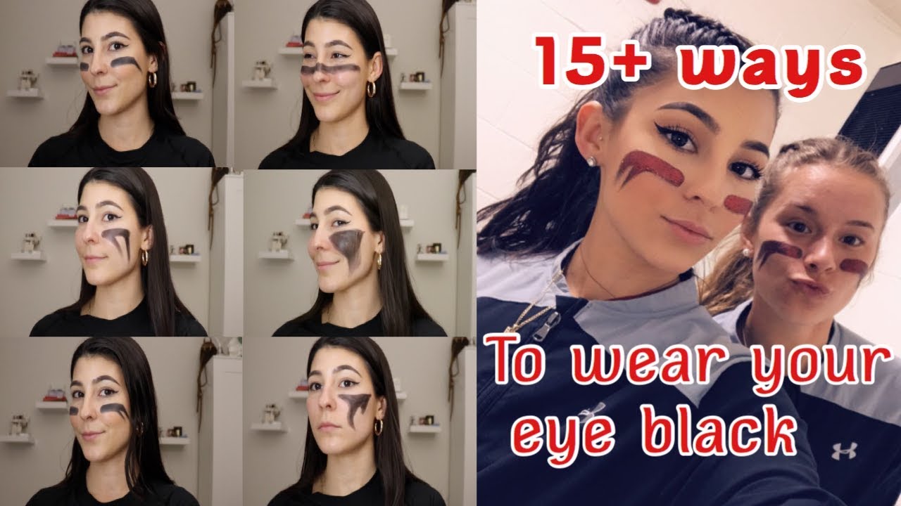 How to Wear Eye Black Eye Black Designs for Sports 