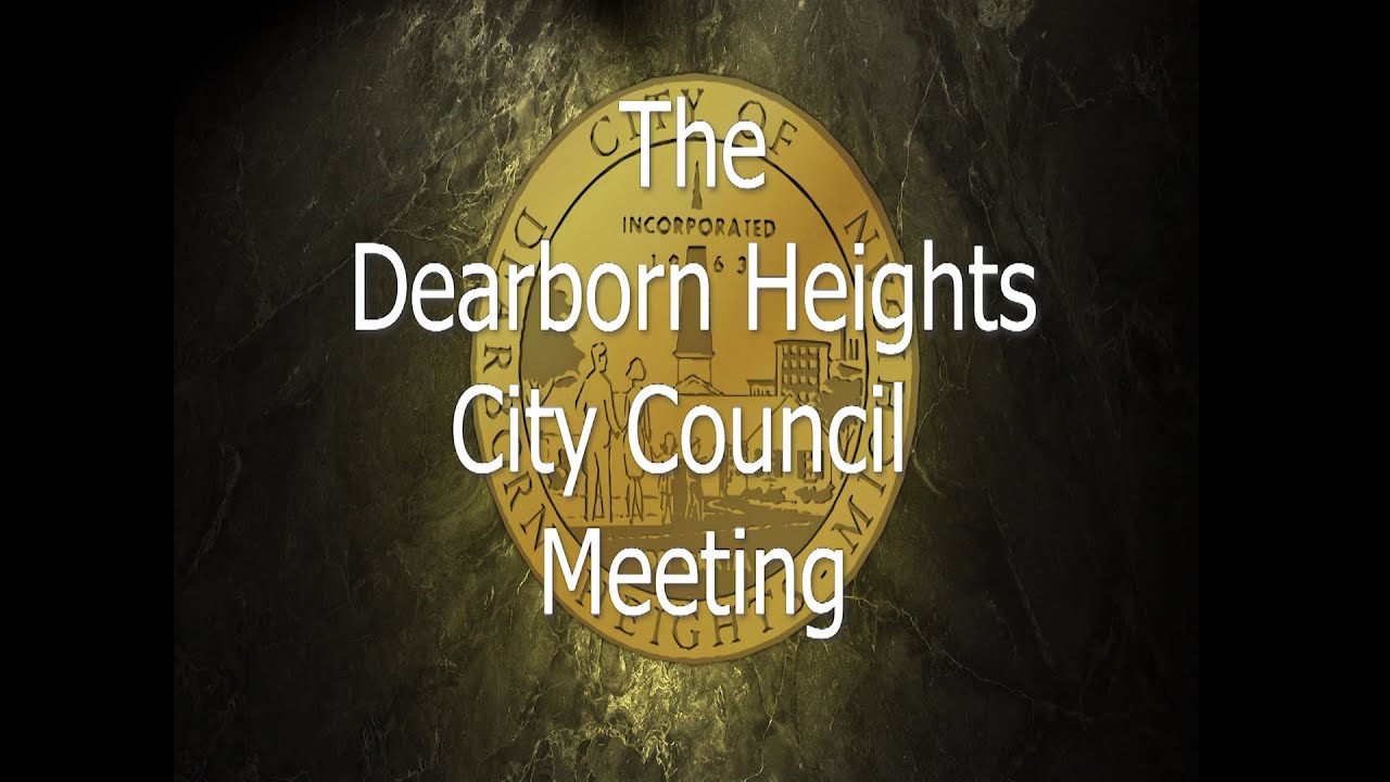 Dearborn Heights City Council Meeting 8/10/21 YouTube