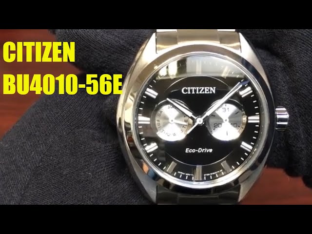 Citizen Eco-Drive Solar Power Steel Watch BU4010-56E - YouTube