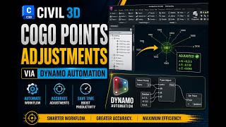 Civil 3D COGO Points Adjustments Using Dynamo Automation | Save Time &amp; Automate Survey Workflows