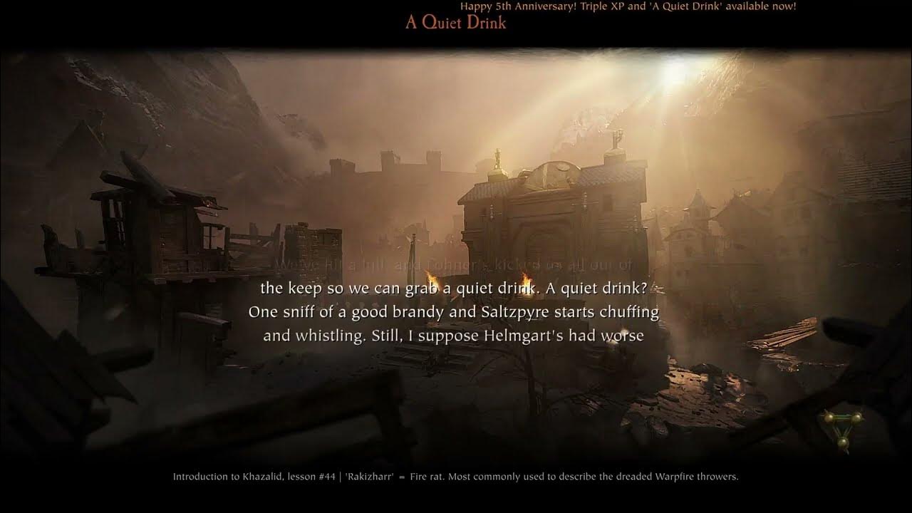 Warhammer Vermintide 2 A Quiet Drink Event 5 Year Anniversary