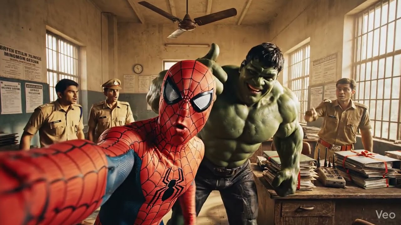 Indian Police Confused 🤯 Spider-Man & Hulk Ka Vlog