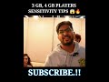 3 GB, 4 GB MOBILE BEST SENSITIVITY TIPS 🤯🔥 || FREEFIRE FACTS  #freefirelive #maheshff #totalgaming