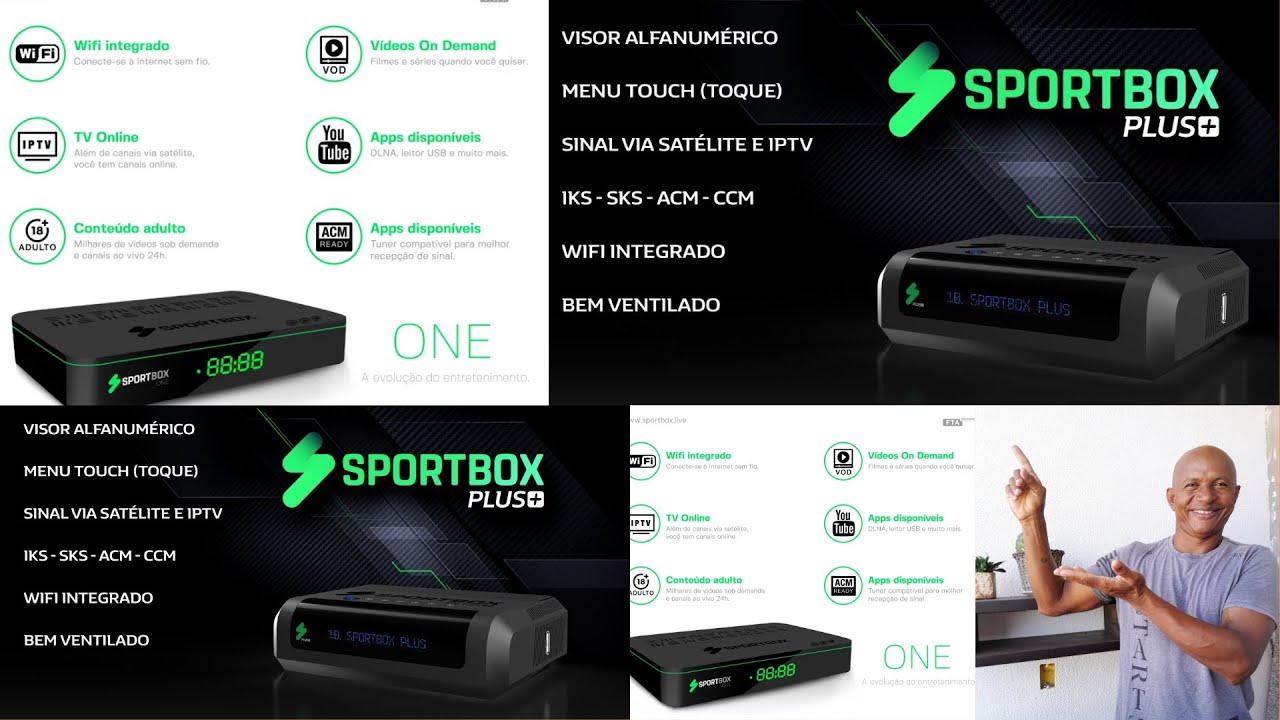 Nova Atualização Sportbox Plus - YouTube