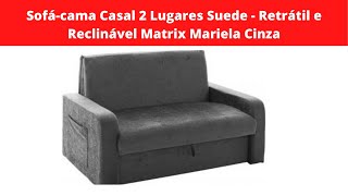 Sofá Cama Suede Matrix Mariela