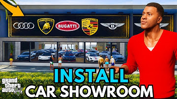 How to Install Car Dealership in GTA 5 | Clinton Luxury Auto Club | GTA 5 Franklin Car Showroom Mod