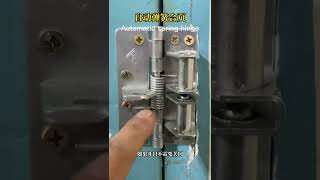 Spring hinge, easy installation, automatic door closer, retrofit, door closer