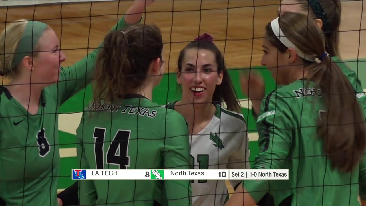 North Texas Volleyball Highlights vs La Tech 10/27/19 YouTube