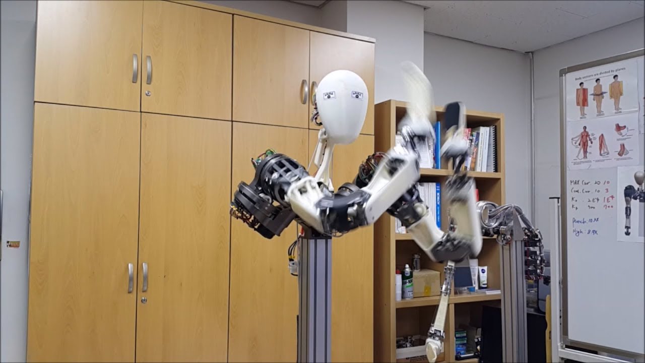 LIMS2-AMBIDEX Clapping motion test - YouTube