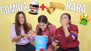 PROBANDO COMBINACIONES RARAS DE COMIDA ft. NATALY POP // MAJO Y ANA