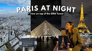 Paris at Night: Top of the Eiffel Tower, Louvre Pyramid, & Notre Dame (Part 2) | Ericka Javate screenshot 2