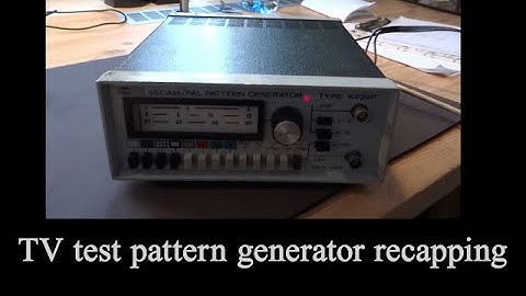 TV Test pattern generator K939P recapping & a look inside!