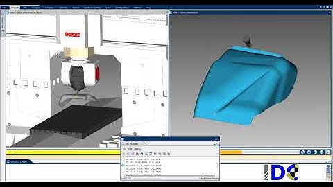 5 Axis Gantry CNC Machine Simulation (Post procesador de 5 ejes Gantry)