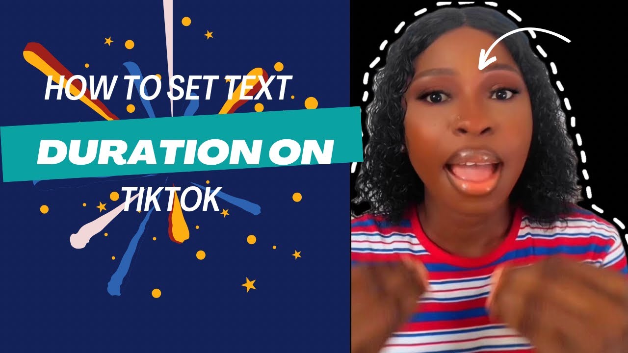 How to set text duration on Tiktok - YouTube