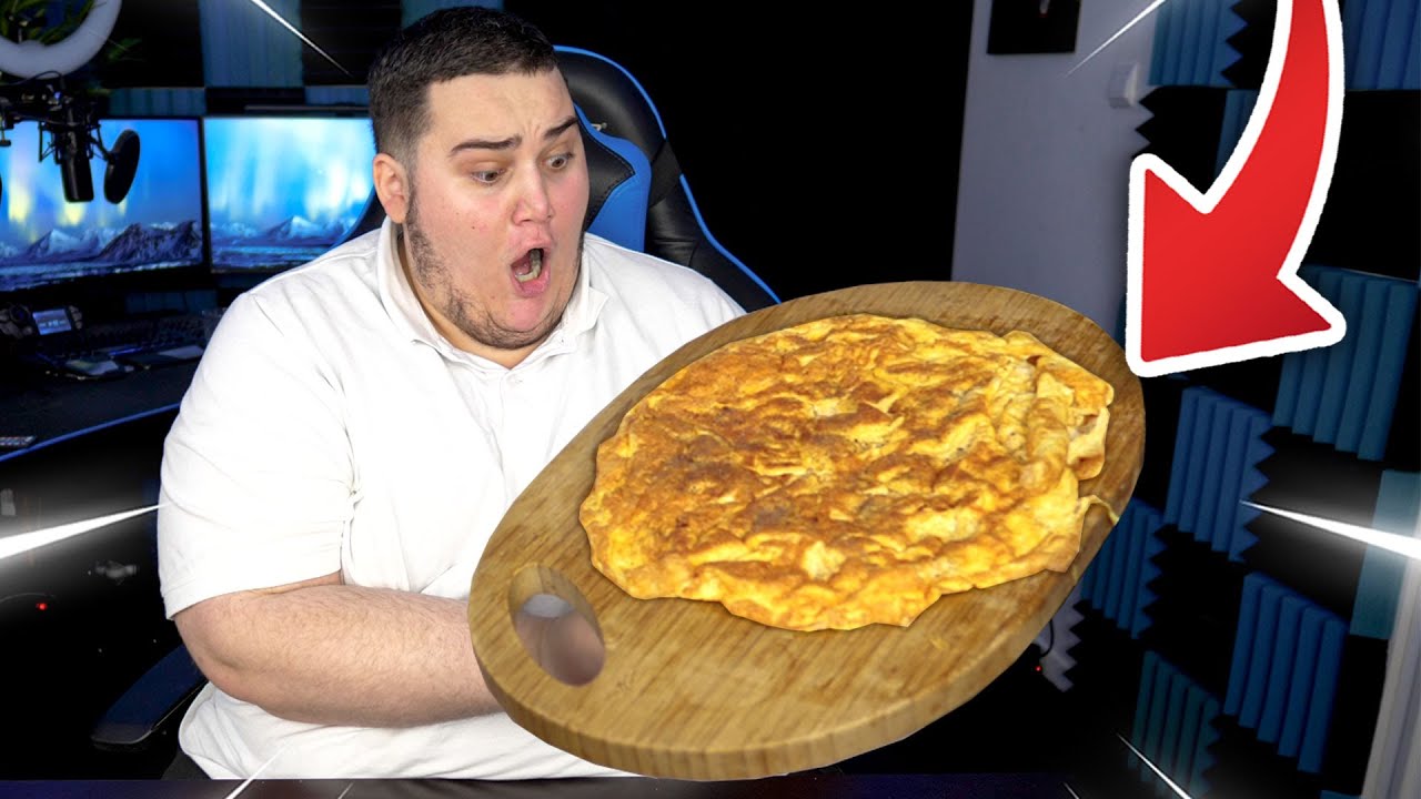 DÉGUSTATION D'UNE OMELETTE XXL 10 ŒUFS ! (La base..)