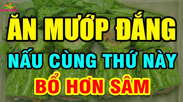 Bớt Cơm Đi, Buổi tối CỨ ĂN MƯỚP ĐẮNG nấu cùng THỨ Này Sẽ NGỦ NGON, GAN, THẬN SẠCH ĐỘC Khỏi XƯƠNG KHỚ
