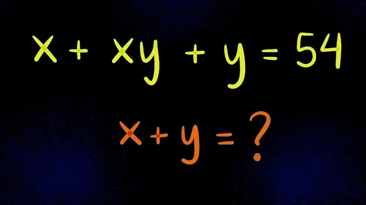Nice Algebra Math Simplification. Find the value of X + Y