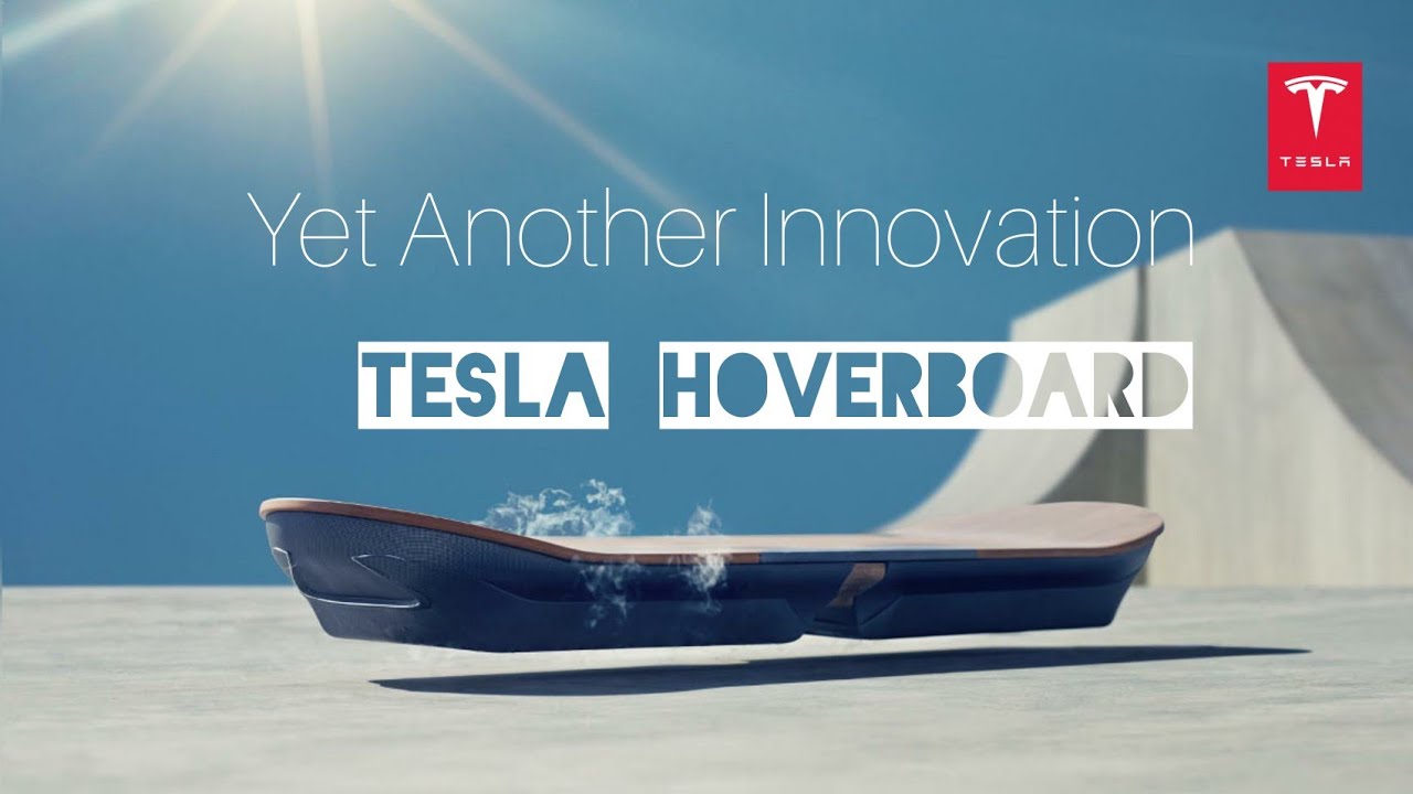 Tesla's Magnetic Flying Hoverboard Concept YouTube