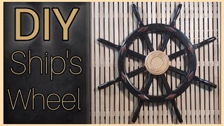 Building a Ship's Wheel with basic tools!