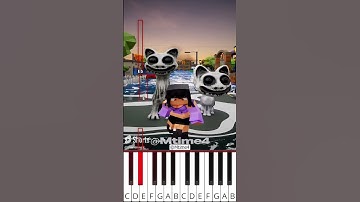 Aphmau VS Herobrine Battle Part 2 | Zoonomaly & Minecraft (@Mtime4) - Octave Piano Tutorial