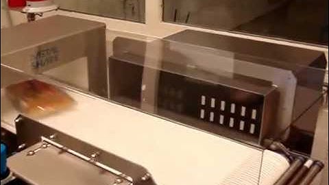 Cassel Food Processing Metal Detector with Air Blast Reject System from Magnetic Products, Inc