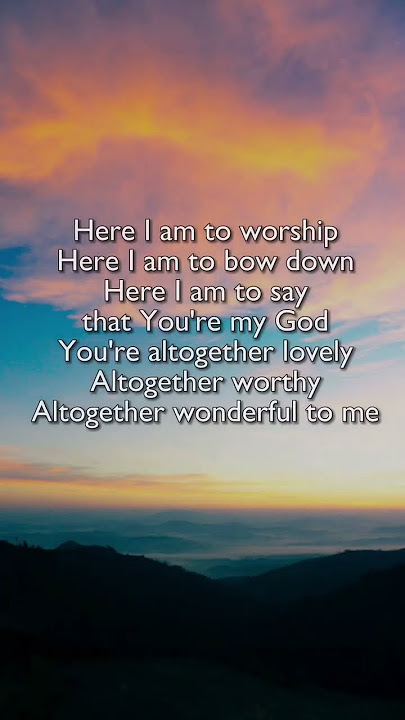 Here I am to worship #hillsongworship #praise #worship #gospel #christiansongs #worshipsongs #lyrics