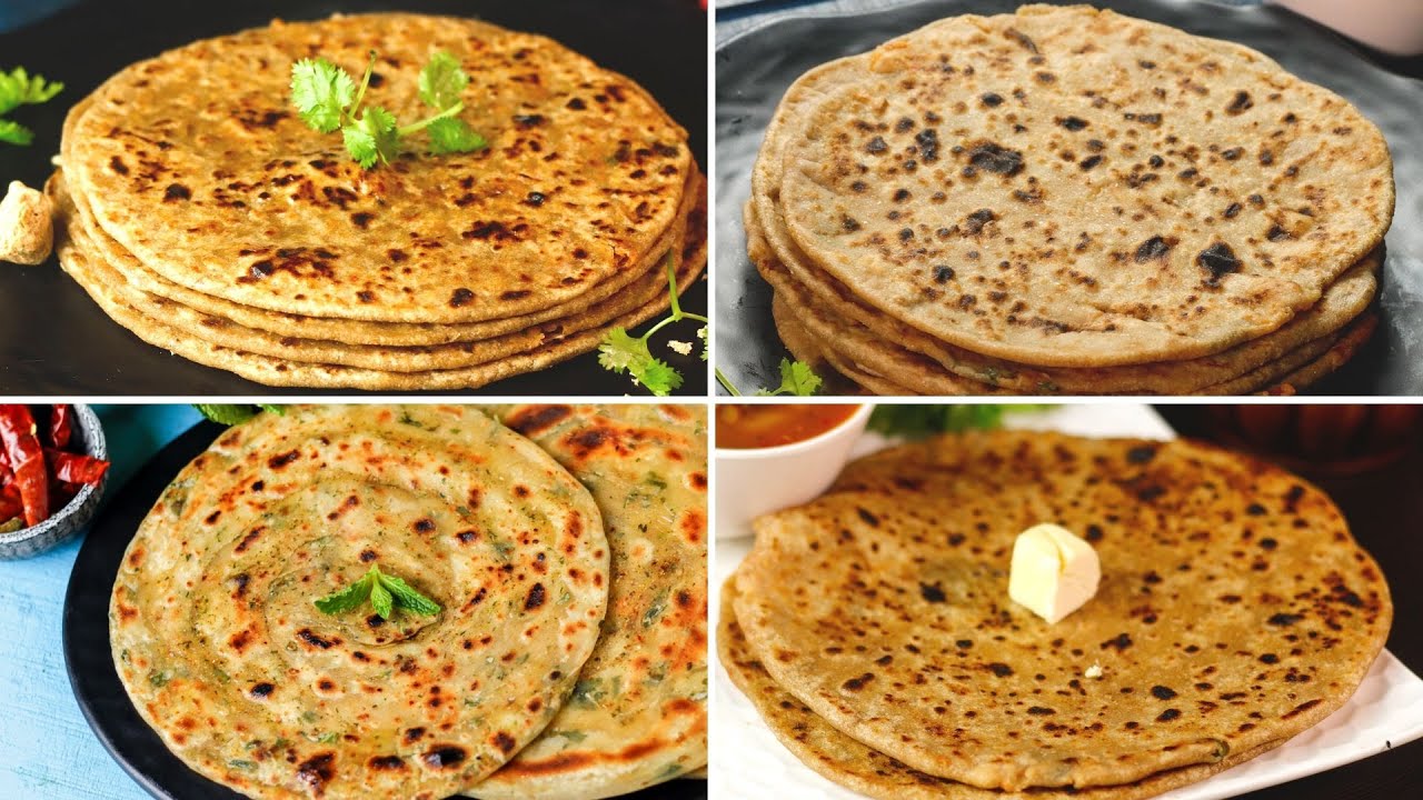 4 पराठे बनाने के तरीके, हर दिन अलग-अलग | 4 Types of Paratha Recipes | MintsRecipes