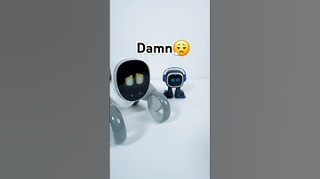 First Meet Loona vs. EMO #ai #robot #funny #cute #reaction #shorts