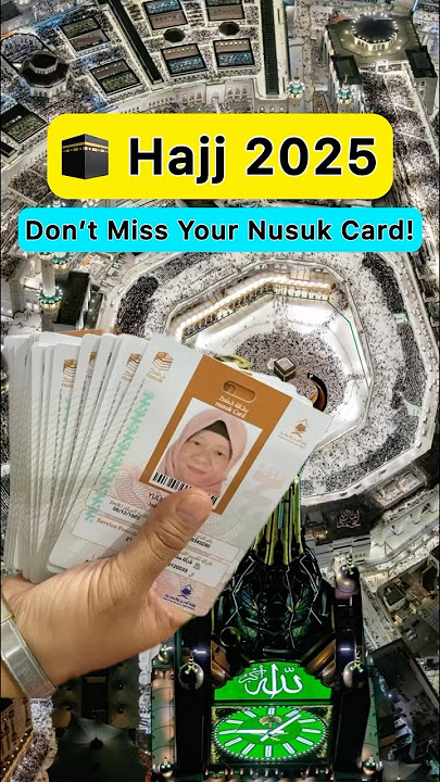 Nusuk card for domestic pilgrim Hajj 2025 #hajj2025 #hajjpackages #travel #saudiaarbia #localhajj