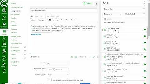 Linking Files Into Canvas and Using the Inline File Preview