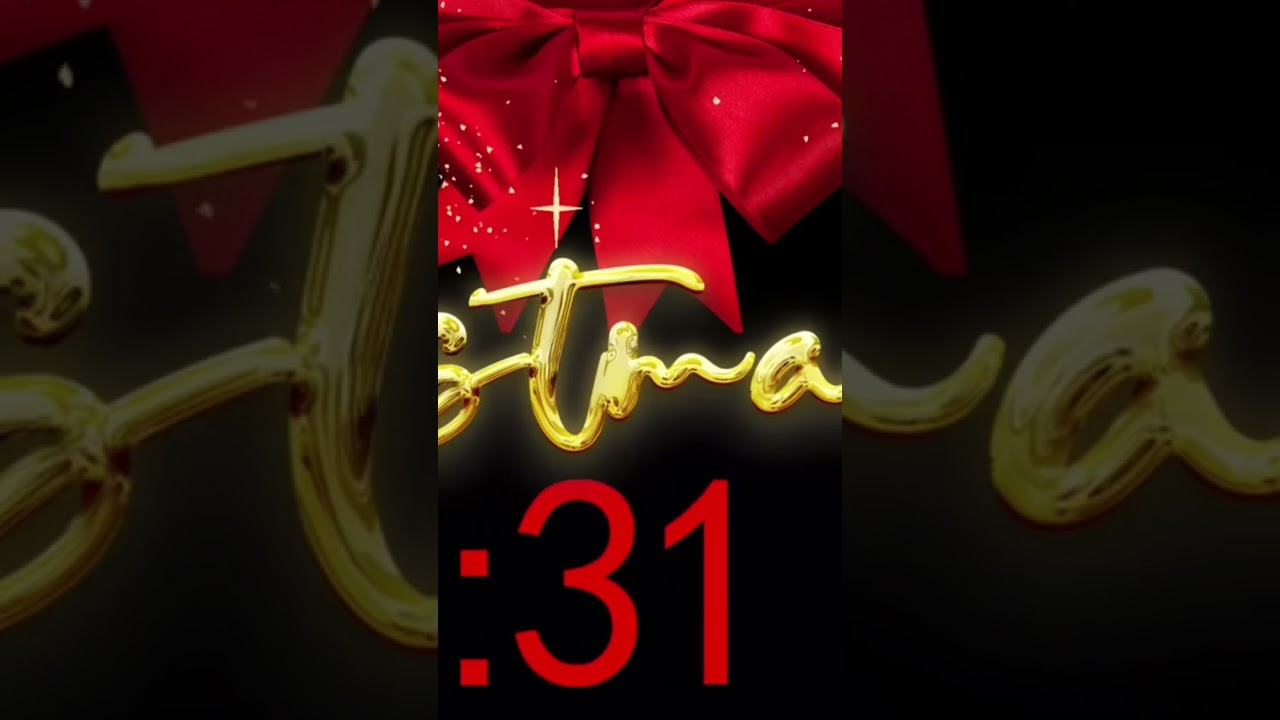 Christmas Countdown 15 Minute Timer to Open Presents! Merry Christmas! 