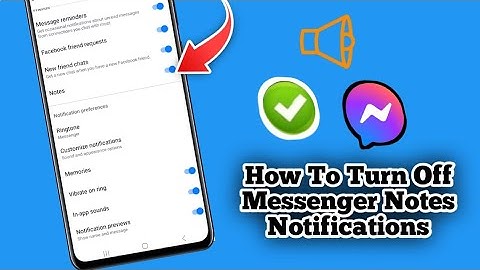 How To Turn Off Messenger NotesNotifications🥰🫰🫰🥰📢📢