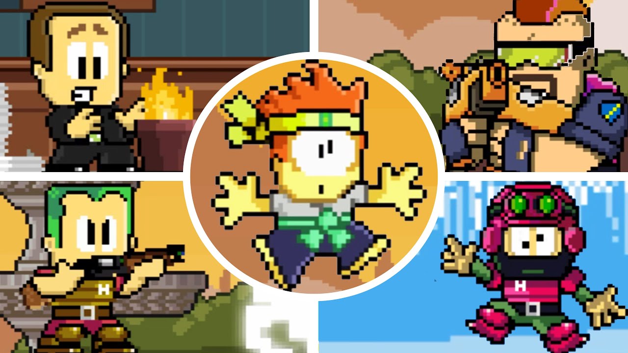 Dan The Man - Stage 8-4-1 With Dan (NO DAMAGE - HARD Mode). - YouTube