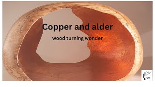 WOOD TURNING amazing copper leaf inside beautiful alder. by Richard West Woodturner 2,611 views 4 months ago 13 minutes, 52 seconds