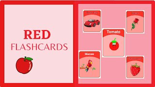 The Wonderful World of Red: Red Color Flashcard Video for Toddlers&Kids| Learn Colors Series|Part-II