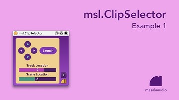 Max for Live device "msl.ClipSelector" example