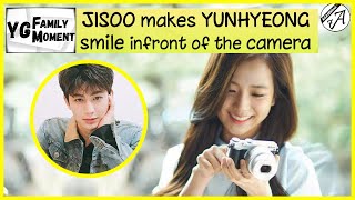 🆈🅶🅵🅼 JISOO makes YUNHYEONG smile sweetly infront of the camera || BLACKPINK iKON YG Family Moment