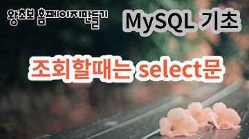 4. mysql 기초, select 문