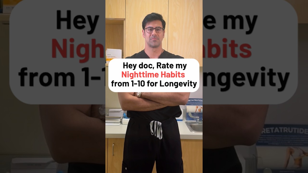 Hey Doc, Rate my Nighttime Routine for Longevity 💤 🧬