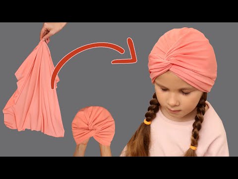 An amazing easy way to sew a handmade turban hat!