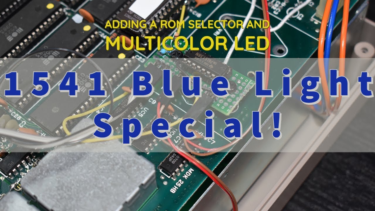 Commodore 1541 Blue Light Special - Adding a ROM selector and