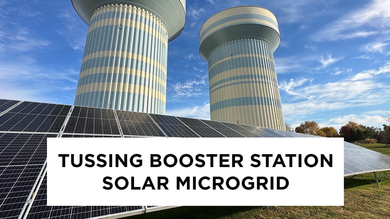 Tussing Booster Station Solar Microgrid - YouTube