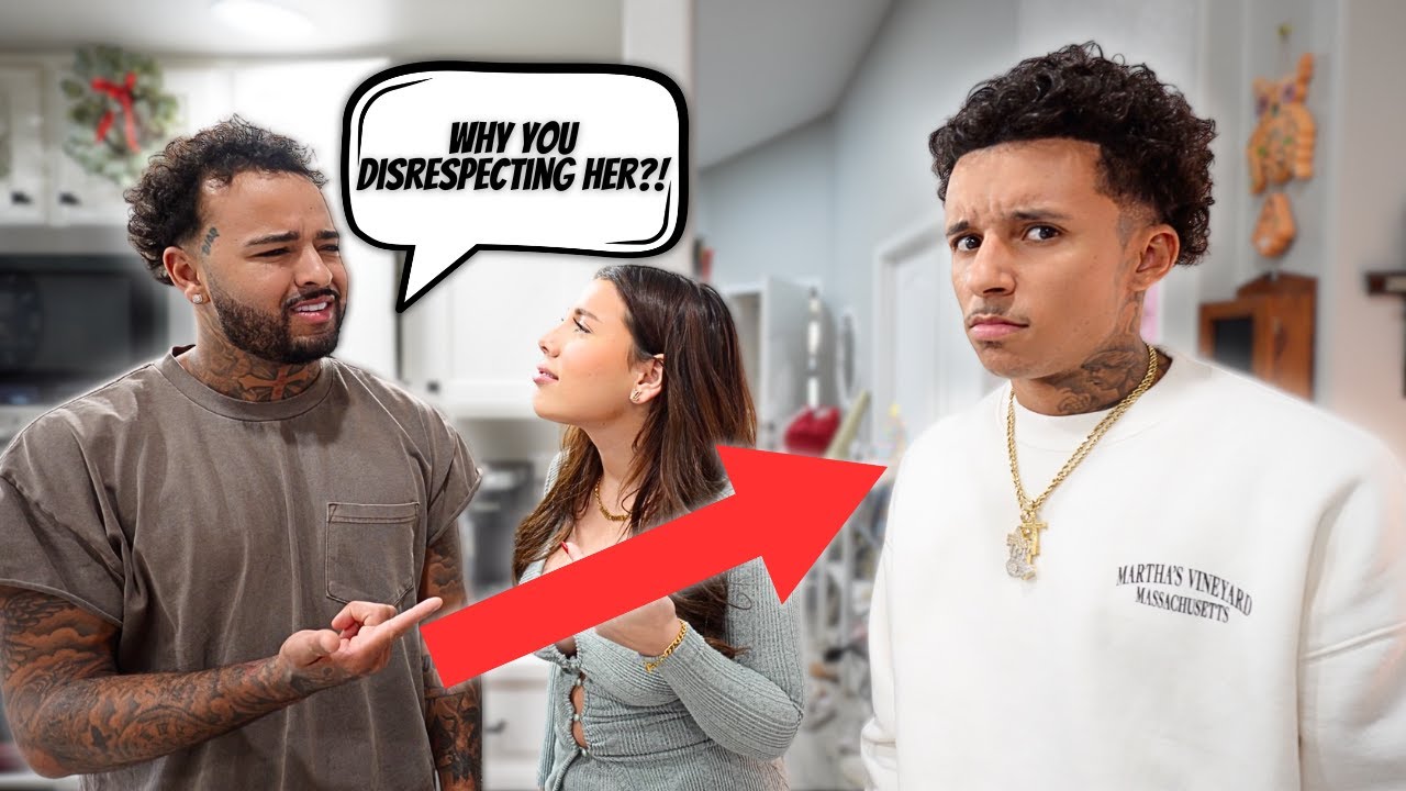 DISRESPECTING MY BROTHERS GIRLFRIEND IN FRONT OF HIM *PRANK* | VLOGMAS DAY 22