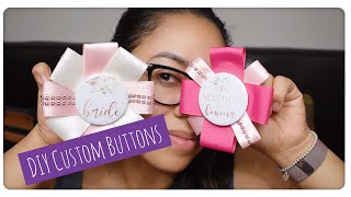 DIY Bridal Buttons #WeddingBells
