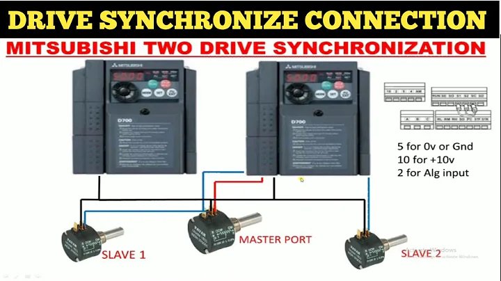 HOW TO SYNCHRONIZE VARIABLE FREQUENCY DRIVE! VFD SYNCHRONIZATION! TWO VFD SYNCHRONIZE