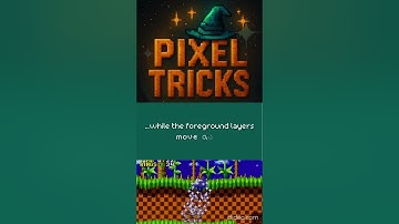 Pixel Trick - Parallax Scrolling  #retrogaming #sega #didyouknow