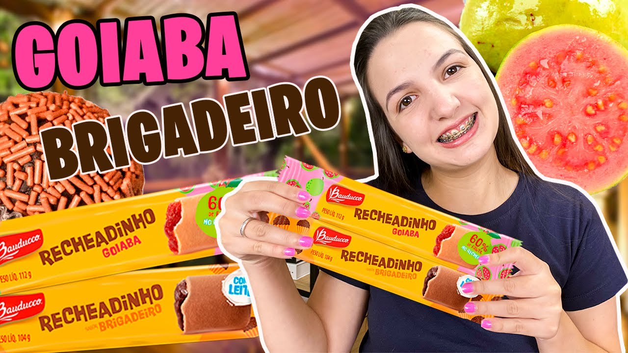 BISCOITO BAUDUCCO RECHEADO DE BRIGADEIRO E GOIABA - É BEM RECHEADO