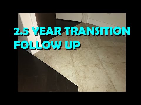 Video: Tile to Hardwood Floor Transition Ideas. 2.5 Years Later.